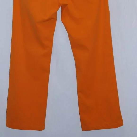 Alberto Golf Pants Mens 32x29 Orange 3XDry Cooler by Alex Cejka Y2K Vintage - Picture 4 of 8